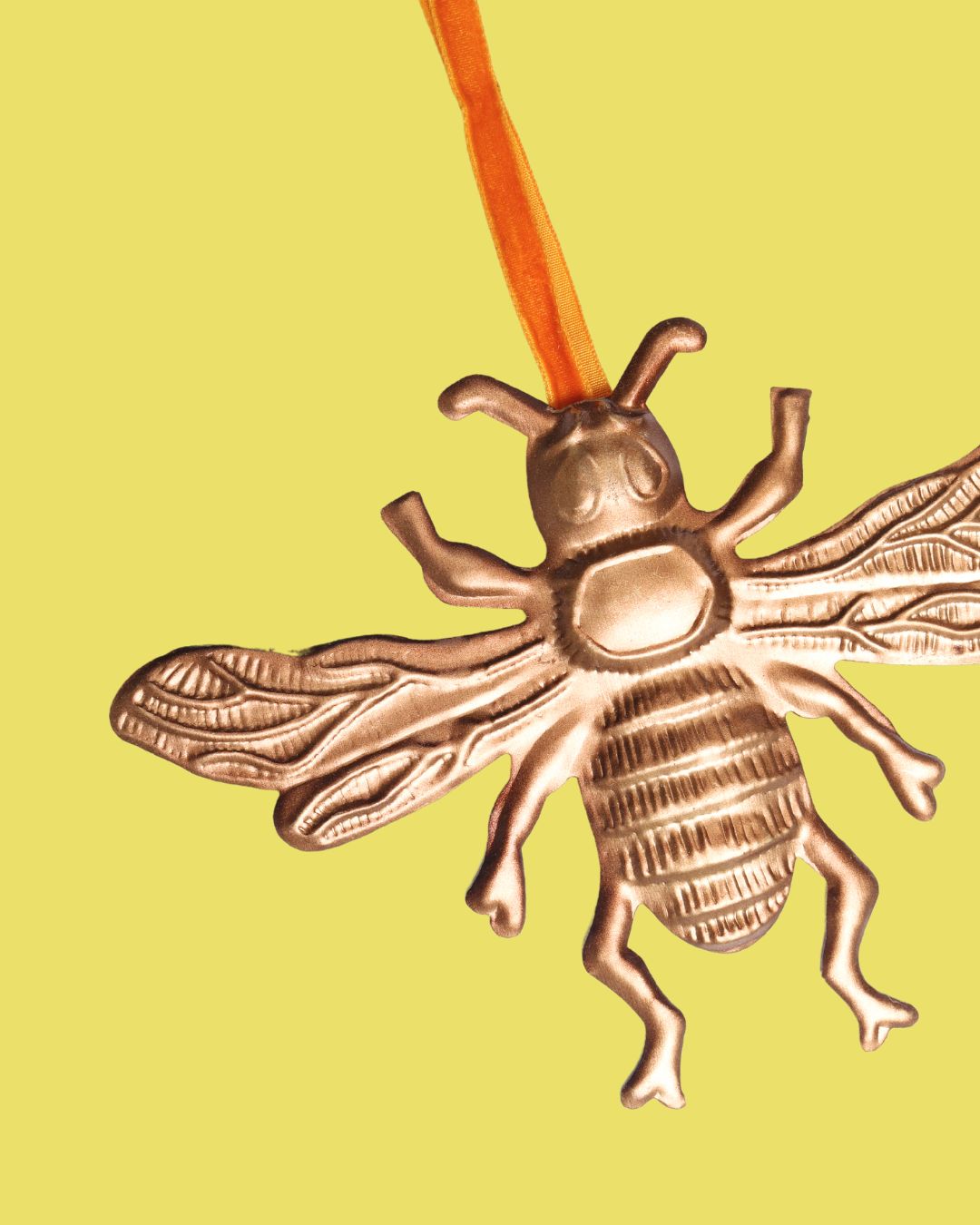 Golden Bee Pressed Decoration