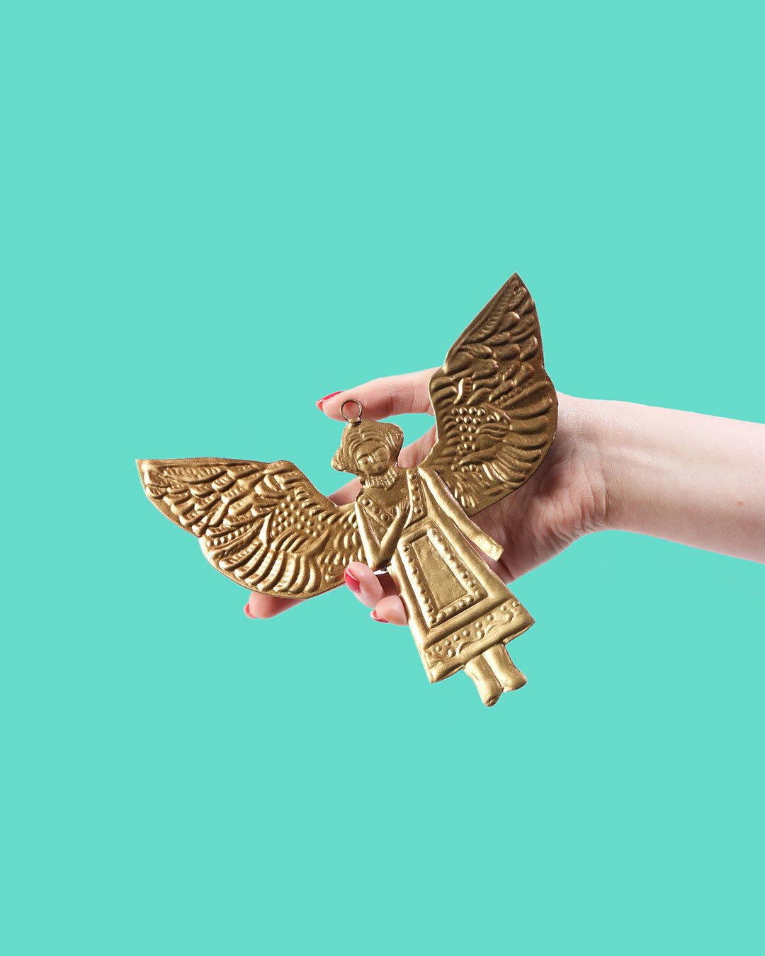 Golden Angel Ex-Voto Decoration