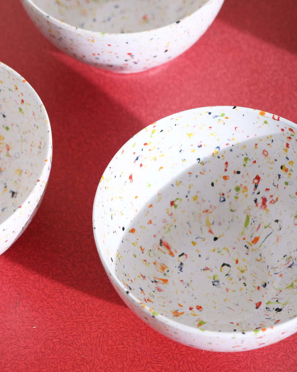 Melamine Bowl White Speckle Oklahoma