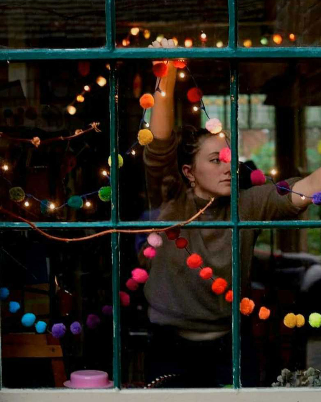 Handmade Pom-pom Garland