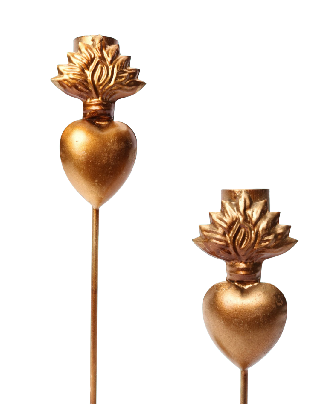 2 Heart Candlesticks