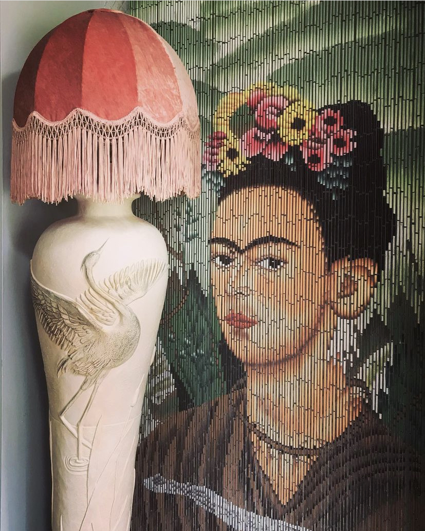 Load image into Gallery viewer, Frida Kahlo Bamboo Curtain
