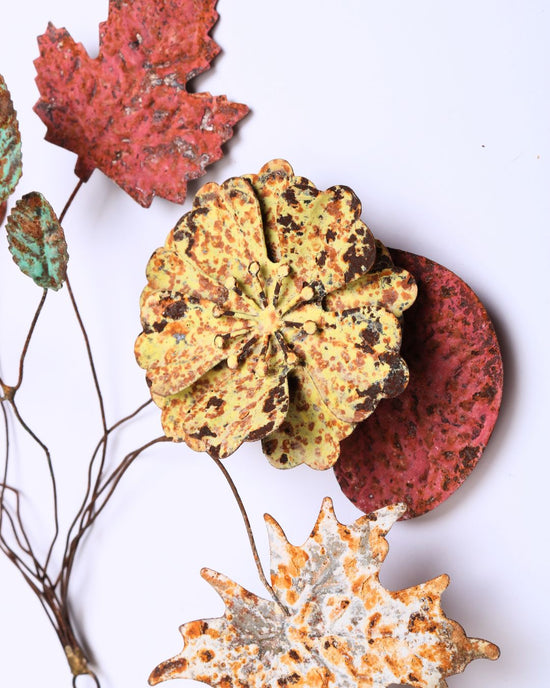 Autumnal leaves decoration