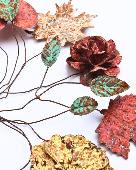 Autumnal leaves decoration