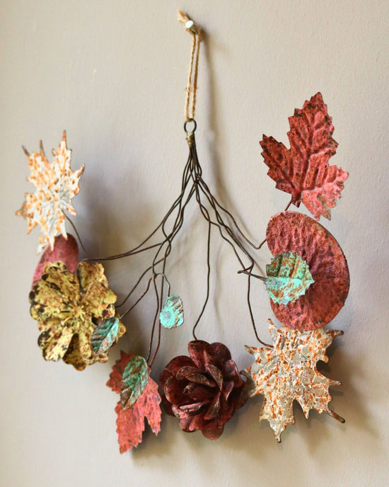 Autumnal leaves decoration