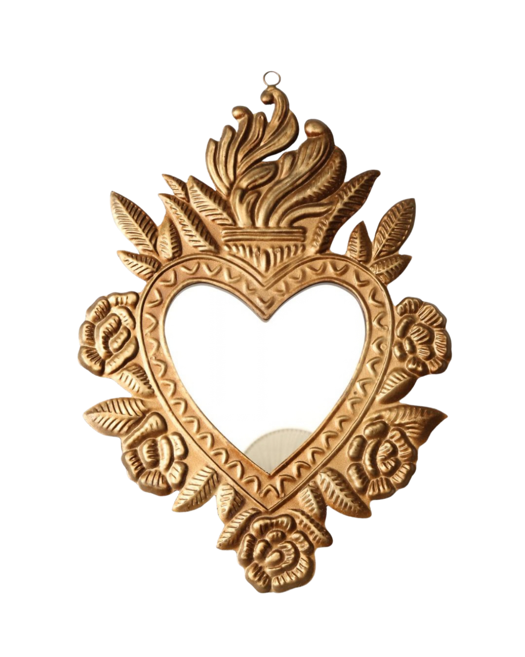 Floral Heart Mirror Small