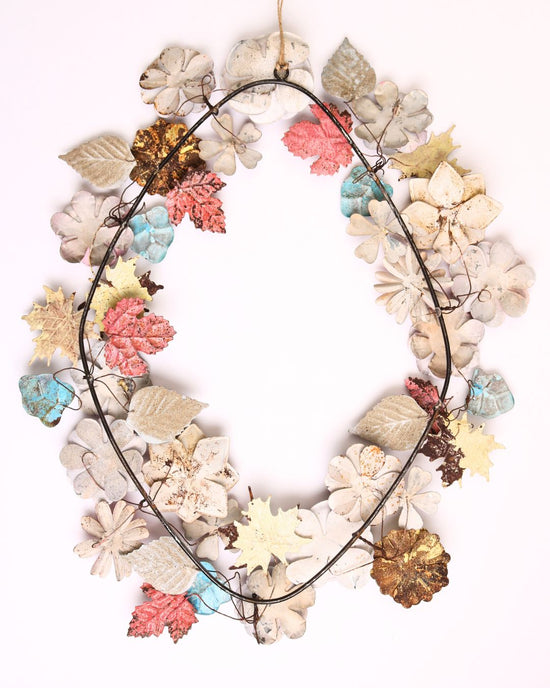 Colourful Flower Wreath Large