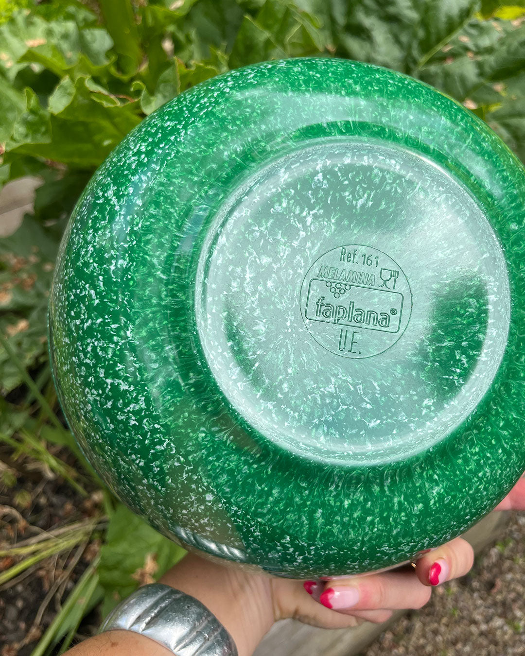 Melamine Bowl, Green Speckle