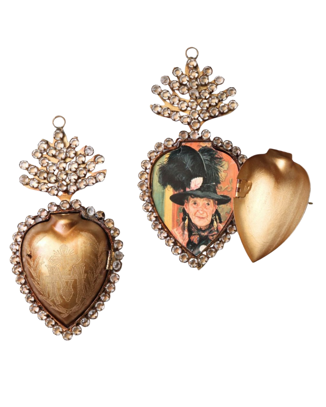 Jewelled Heart Locket
