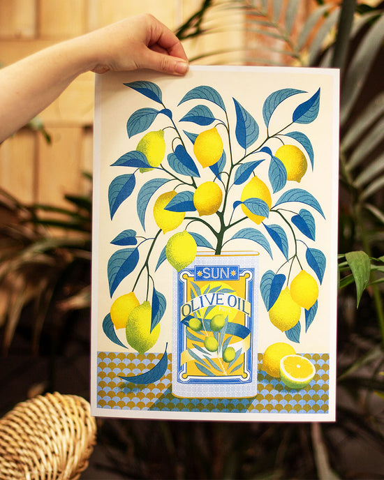 Lemon Tree Risograph print