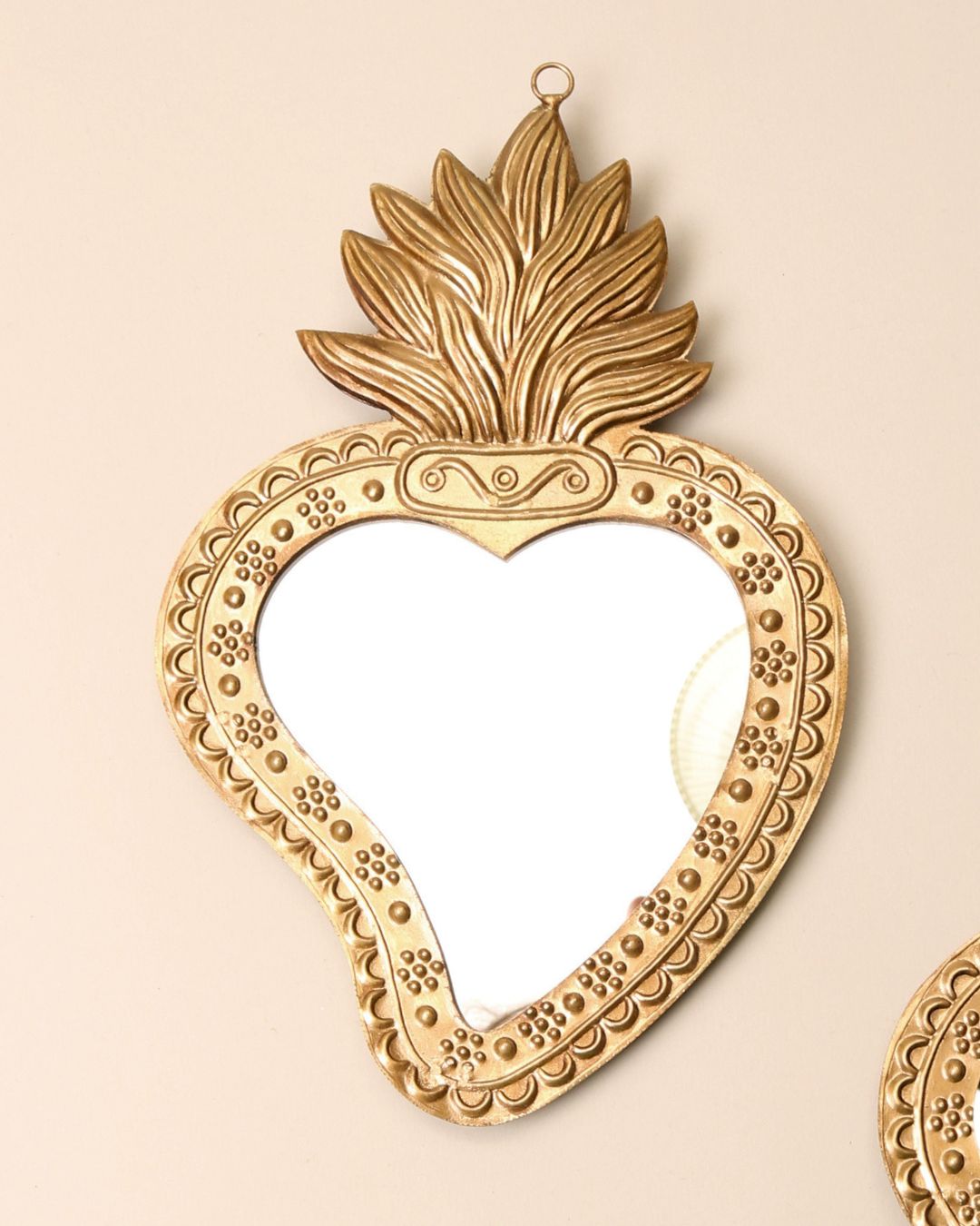 Flaming Heart Mirror