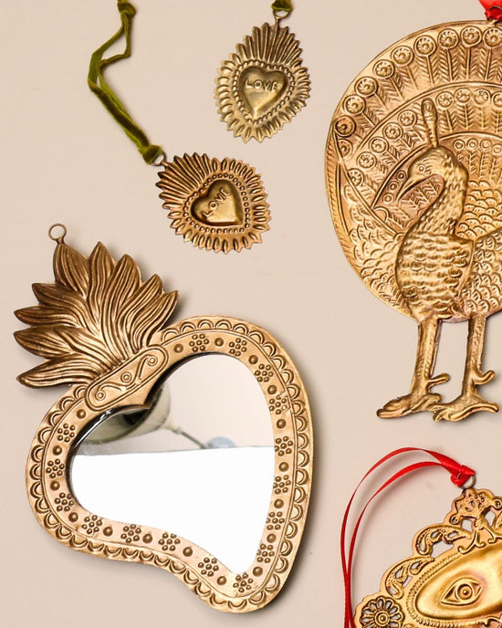 Flaming Heart Mirror