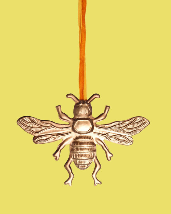 Golden Bee Pressed Decoration