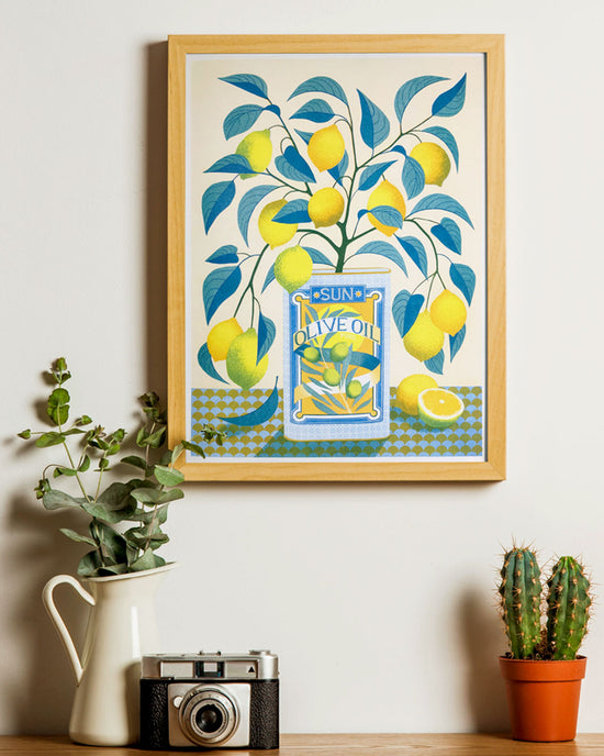 Lemon Tree Risograph print