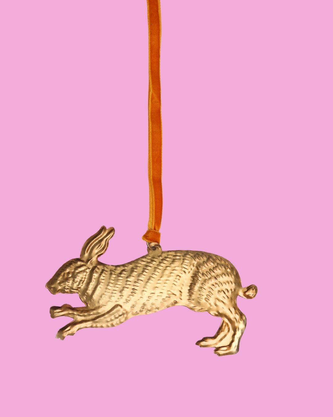 Load image into Gallery viewer, Gold Pressed Rabbit Decoration
