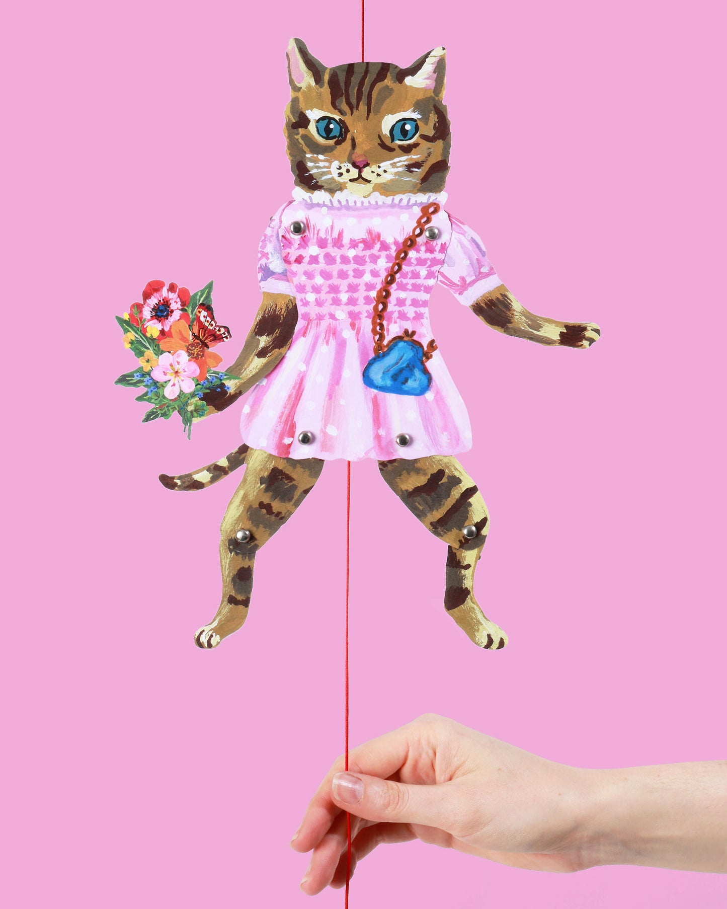 Nathalie Lété Cat Puppets, Set of 2