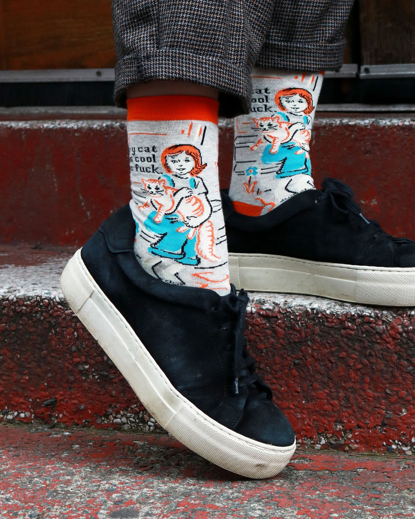 My Cat is Cool as Fuck Ankle Socks