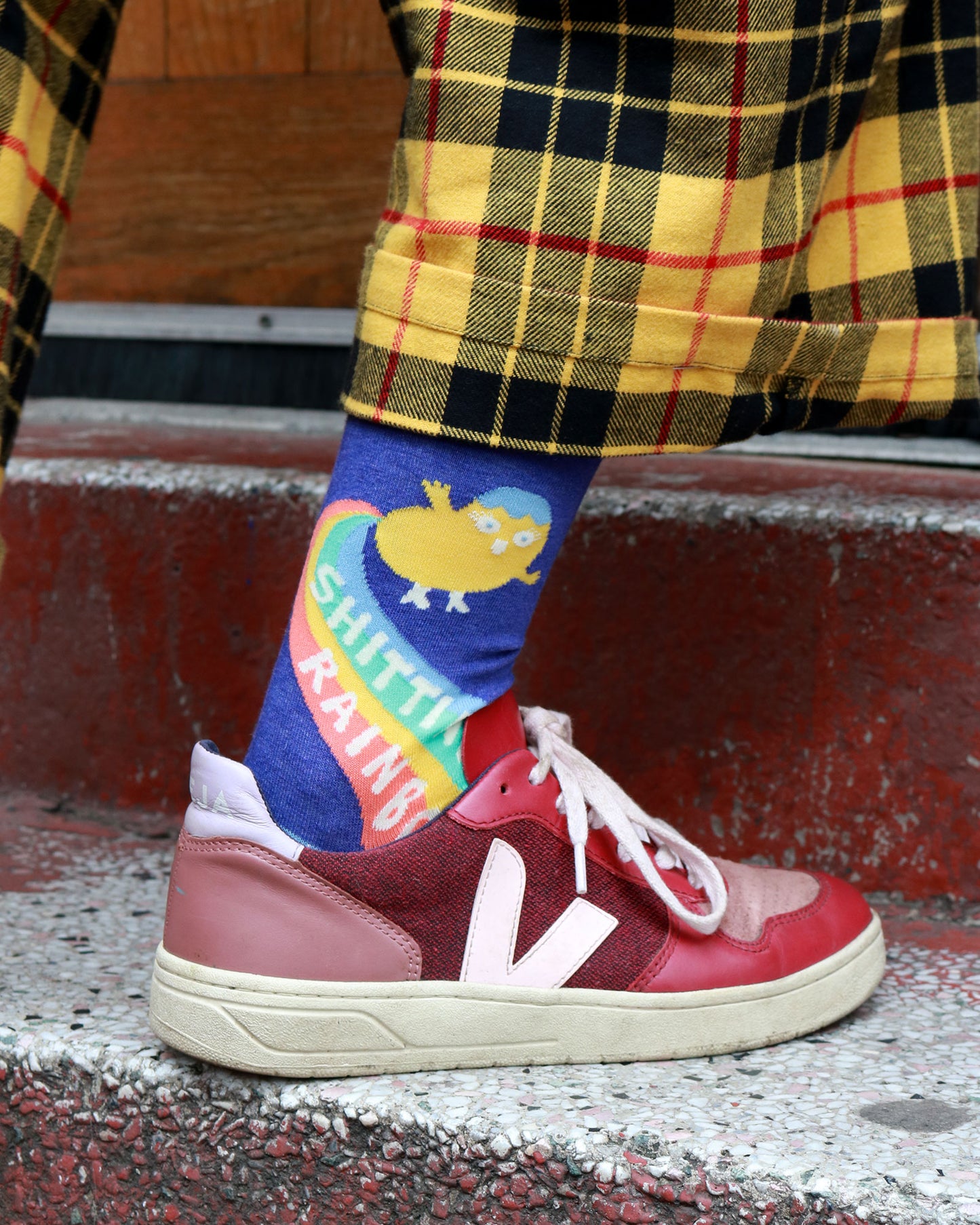 Shitting Rainbows Ankle Socks