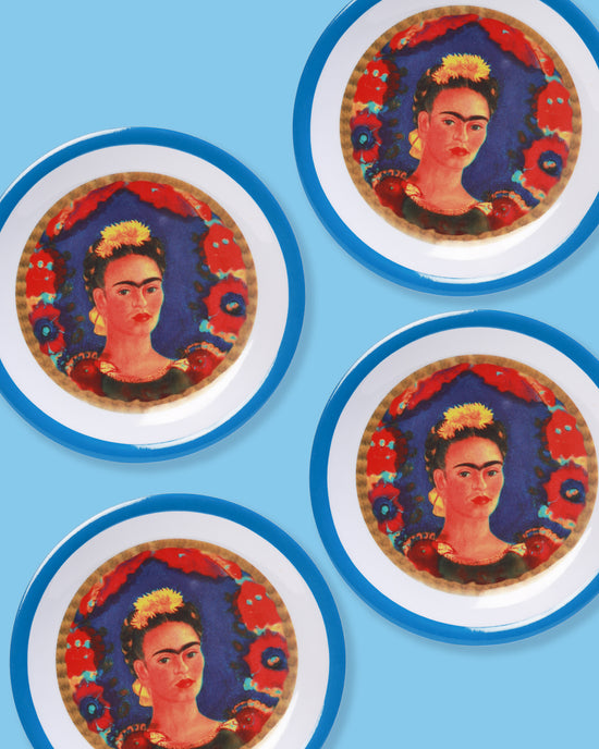 Frida Melamine Plate, Set of 2