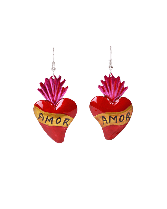 Load image into Gallery viewer, Amor Heart Earrings
