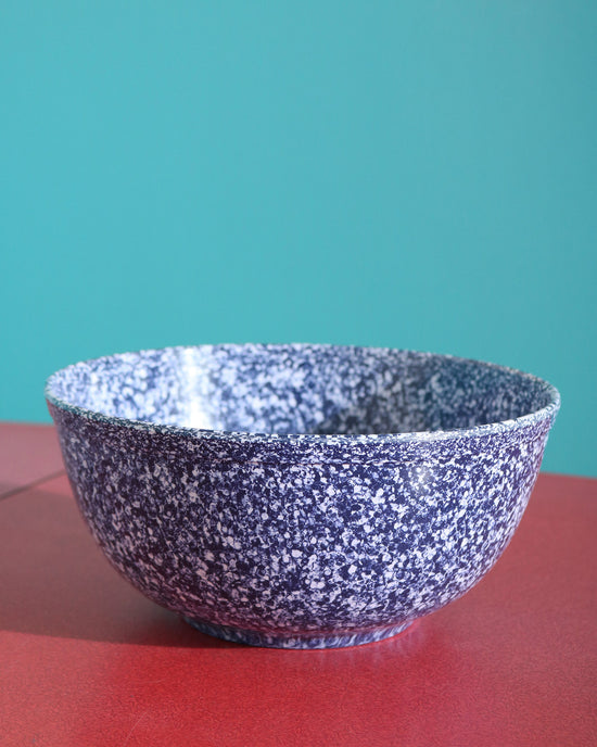 Melamine Bowl, Blue Speckle