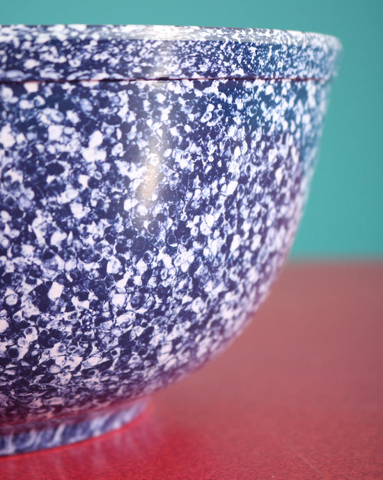 Melamine Bowl, Blue Speckle