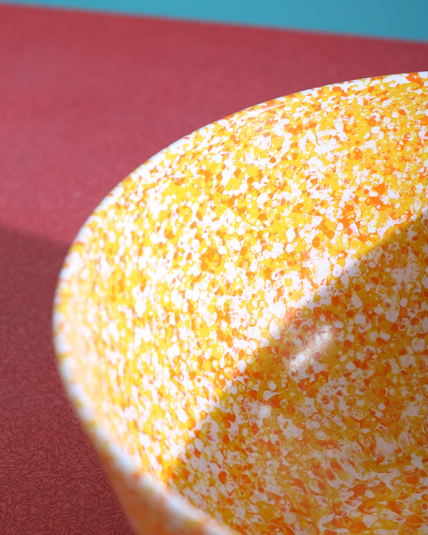 Melamine Bowl, Orange Speckle