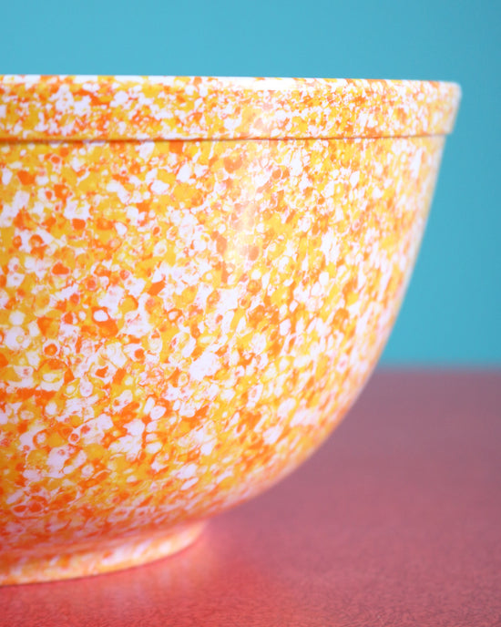 Melamine Bowl, Orange Speckle