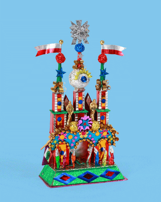 Kraków Foil Nativity Crib