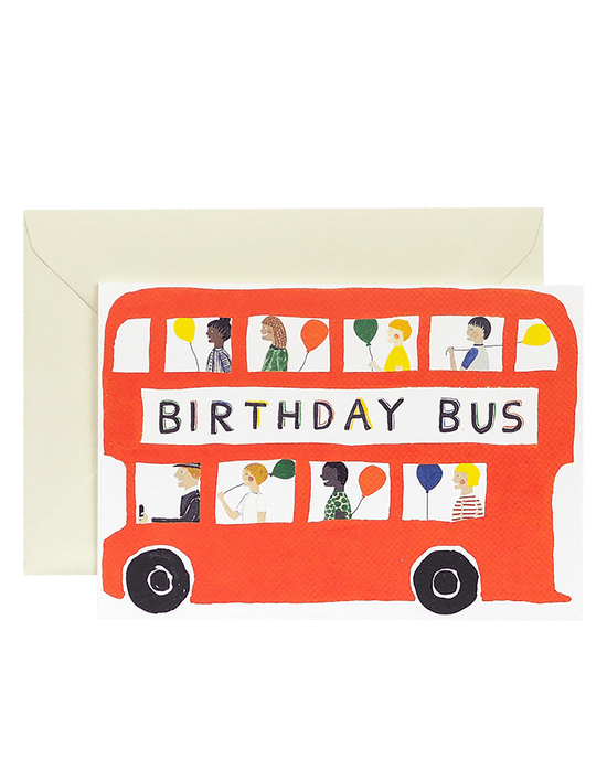 Birthday Bus Card