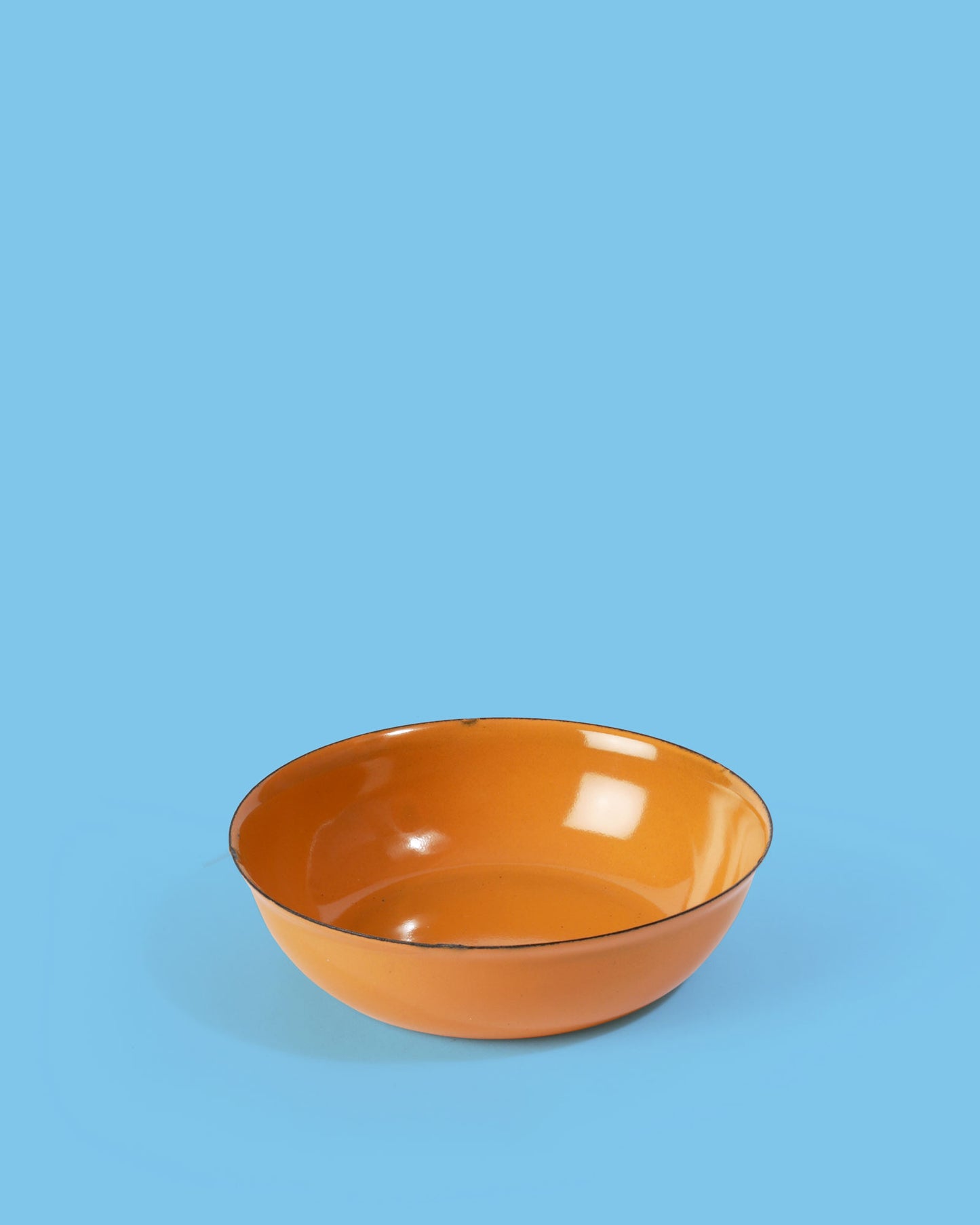 Ukrainian Enamel Soap Dish, Mustard