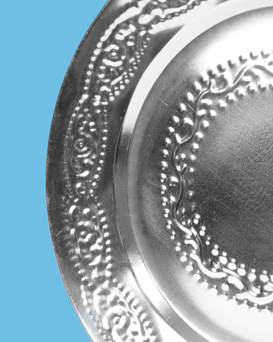 Stainless Steel Side Plates, Set of 4