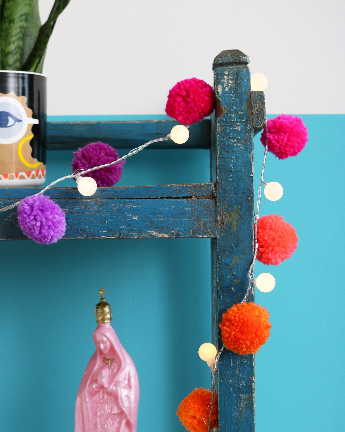 Rainbow Pom-Pom Lights