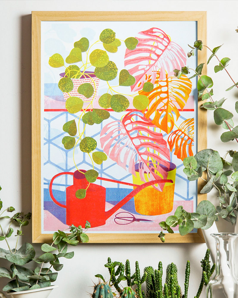 Hoya Risograph Print