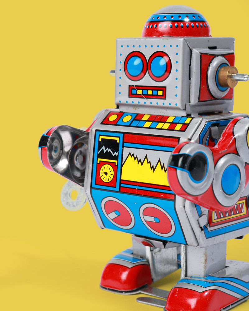 Little Colourful Robot Tin Toy