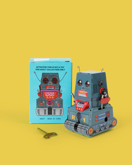 Load image into Gallery viewer, R1 Tank Robot Tin Toy
