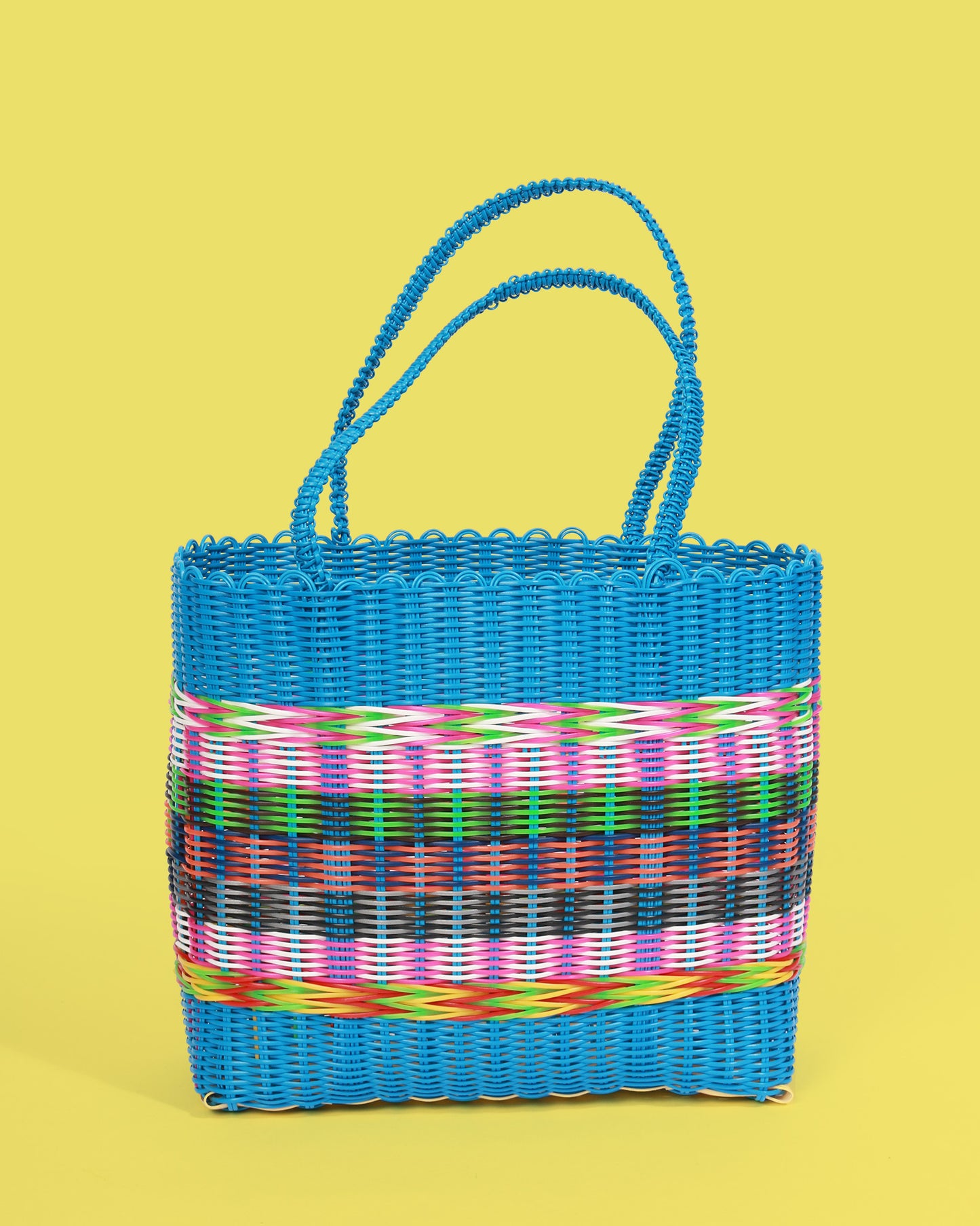 Load image into Gallery viewer, Fair Trade Plastic Basket, Blue
