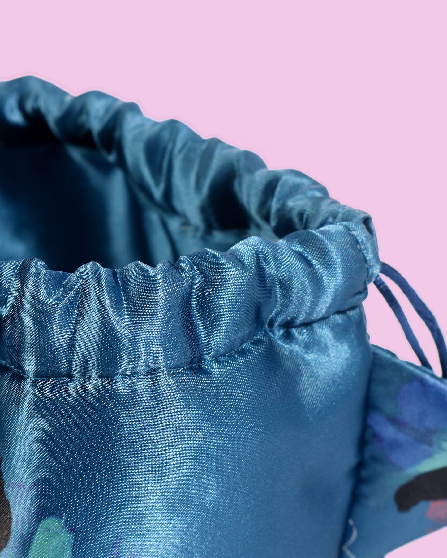 Nathalie Lété Drawstring Cat Bag, Blue