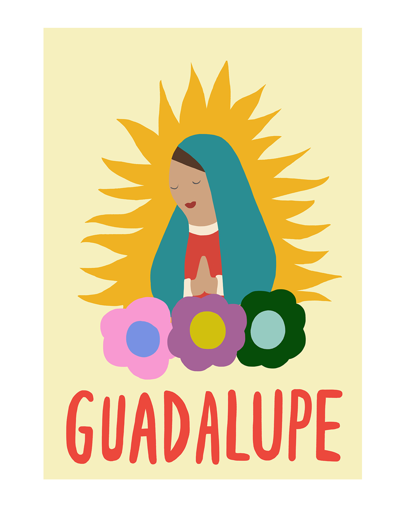 Wolfnoodle X Okla Guadalupe Print