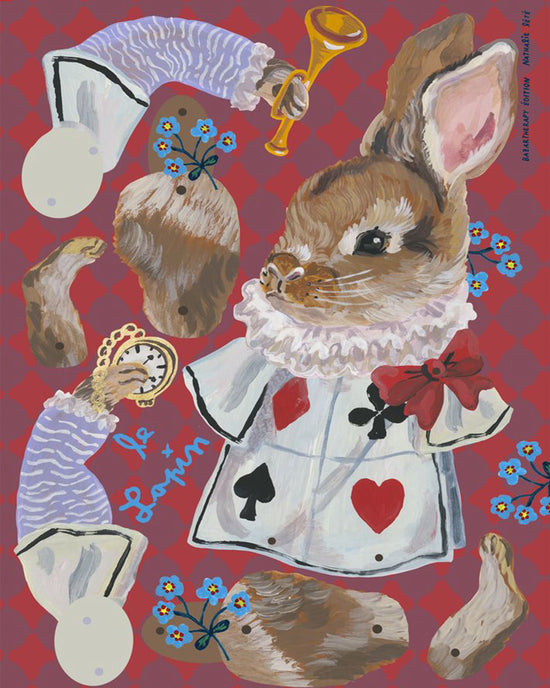 Nathalie Lété Alice & Rabbit Puppets, Set of 2