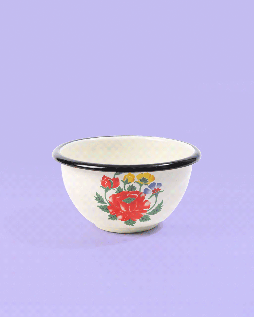 Load image into Gallery viewer, Enamel Bowl, Floral
