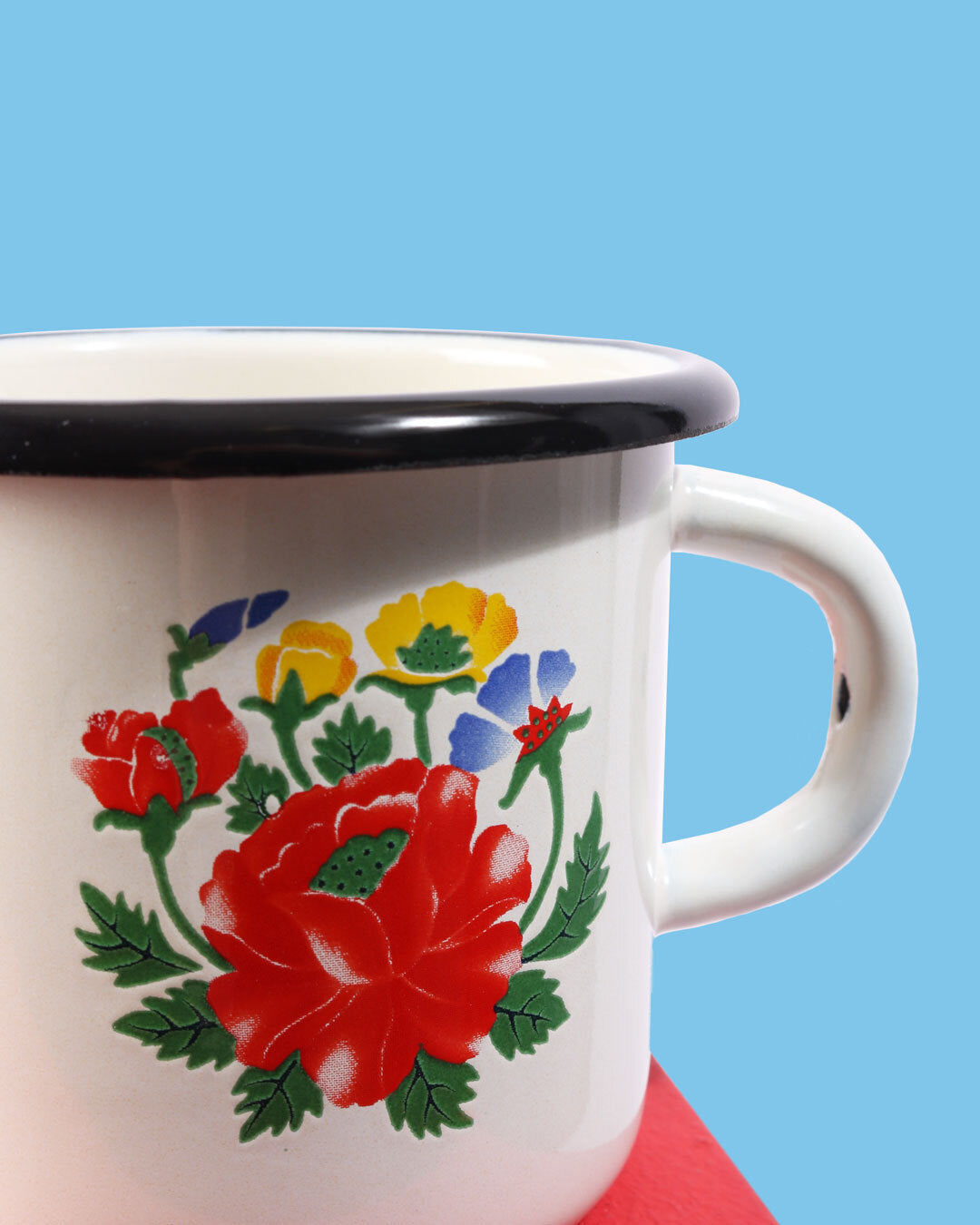 Enamel Mug, Floral