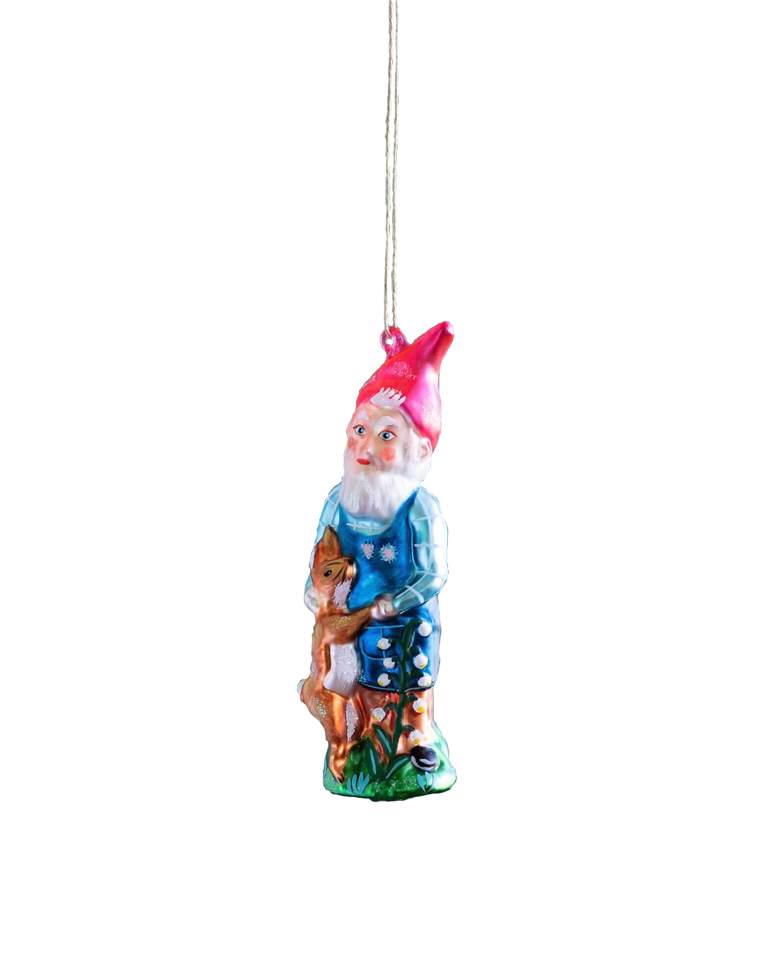 Load image into Gallery viewer, Nathalie Lété Gnome with Rabbit Ornament
