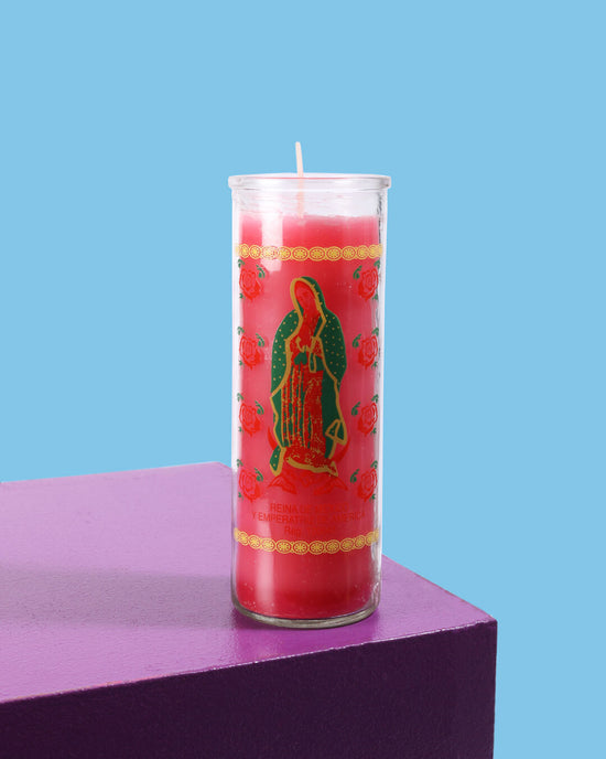 Load image into Gallery viewer, Guadalupe Candle, Pink
