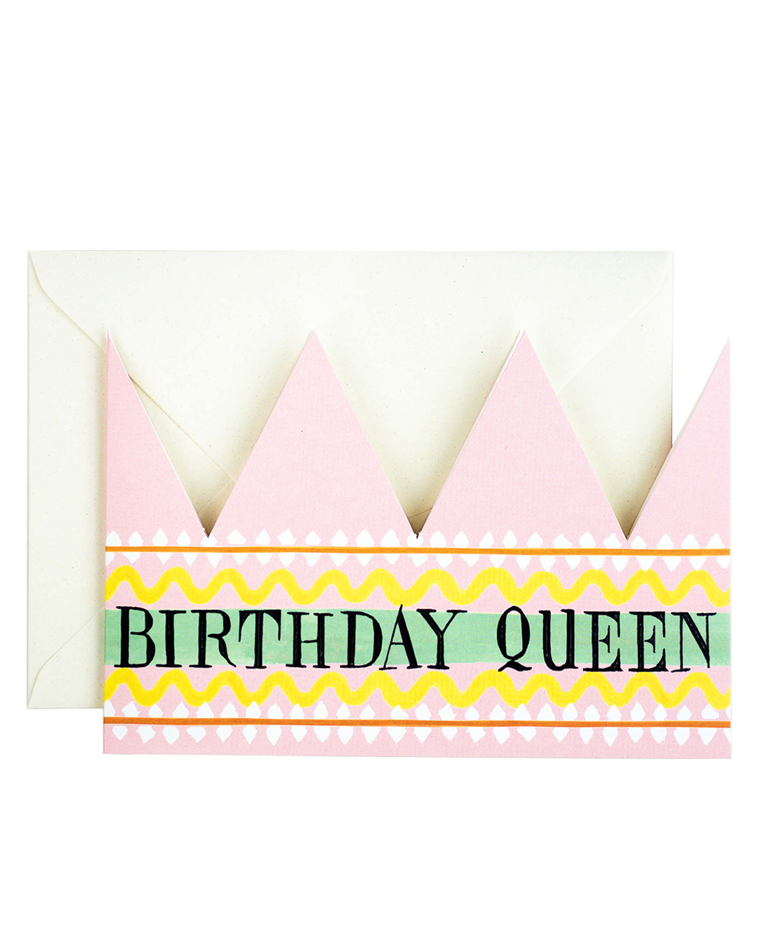 Birthday Queen Party Hat Card