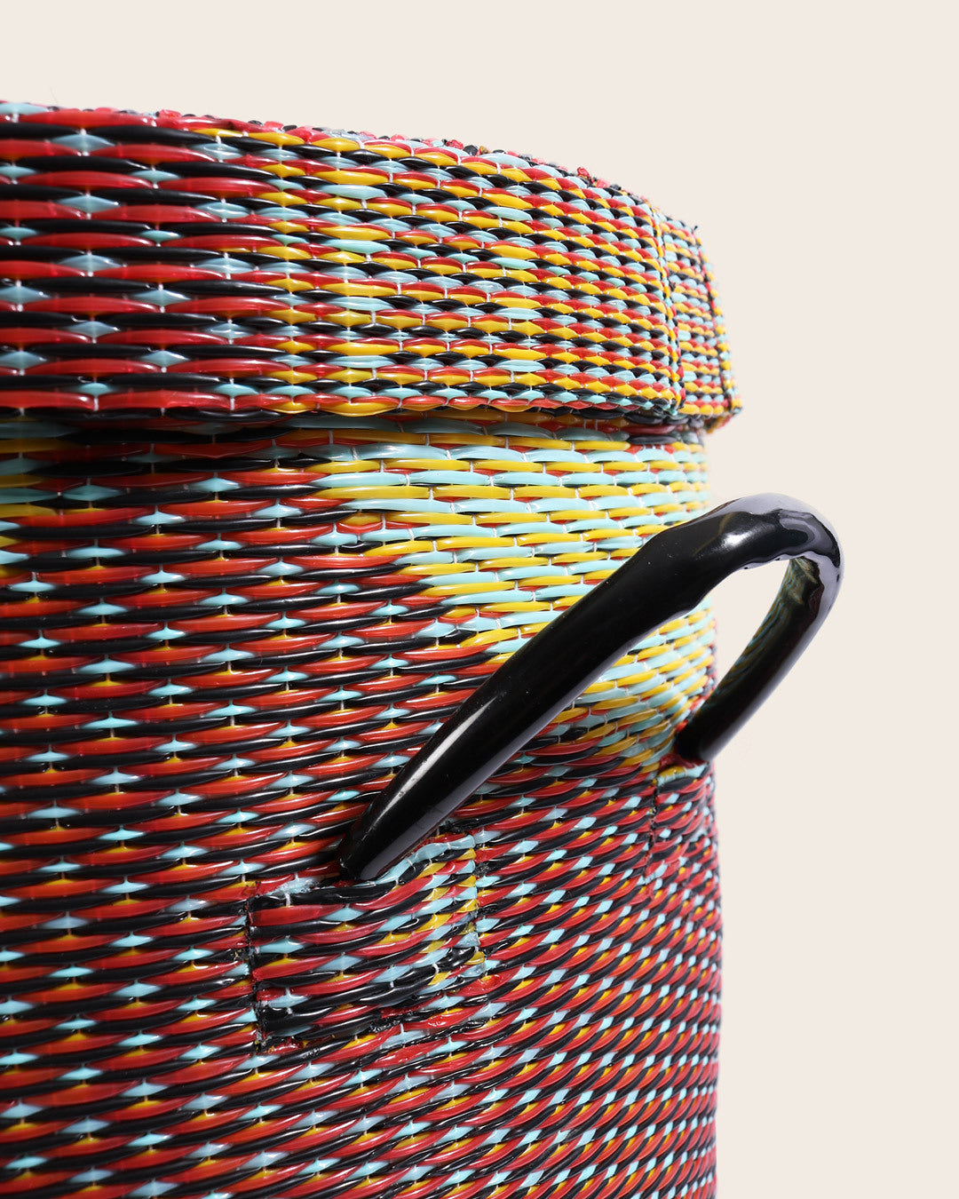 Handwoven Basket with Lid, No 15