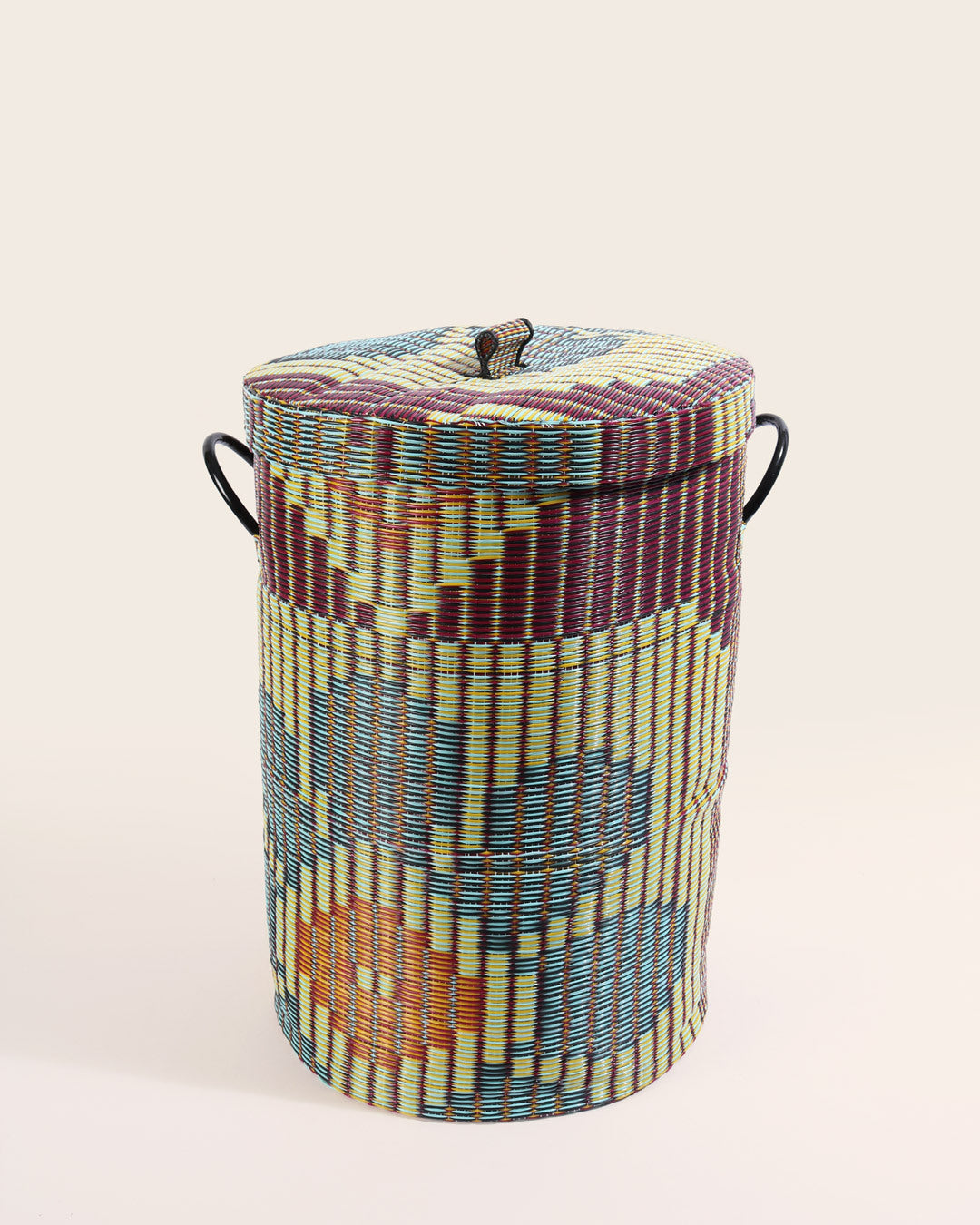 Handwoven Basket with Lid, No 3