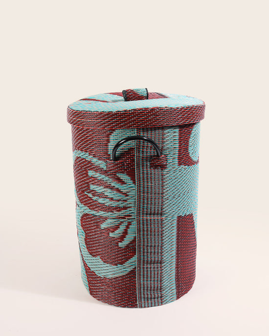 Handwoven Basket with Lid, No 6