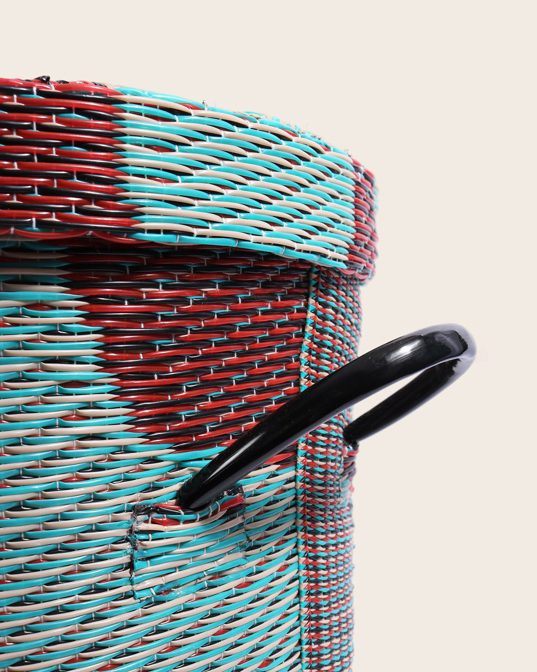 Handwoven Basket with Lid, No 6