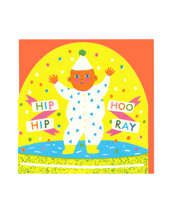 New Baby Snowglobe Card